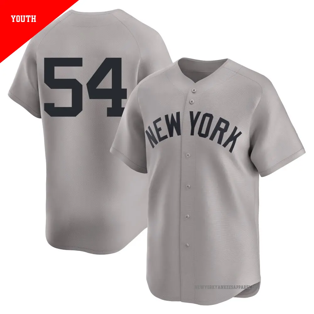 Youth ＃54 Max Fried New York Yankees Gray Limited Away 2nd Jersey